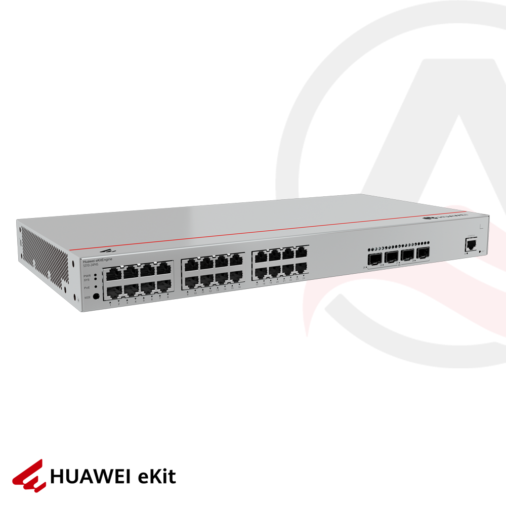 Huawei S310-24P4S - 24 Port PoE, 4 Port 1G SFP, 10/100/1000 L2+ Yönetilebilir Switch, 400W