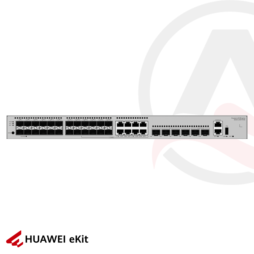 Huawei S310-24ST4X - 24 Port SFP, 8 Port Gigabit Combo, 4 Port 10G SFP, Gigabit L2 Yönetilebilir Switch